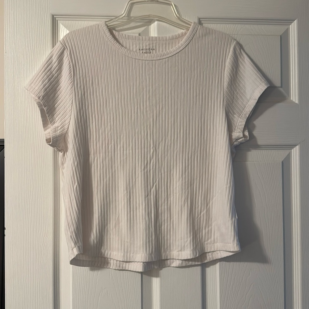 American Eagle Outfitters White Short Sleeve Tee